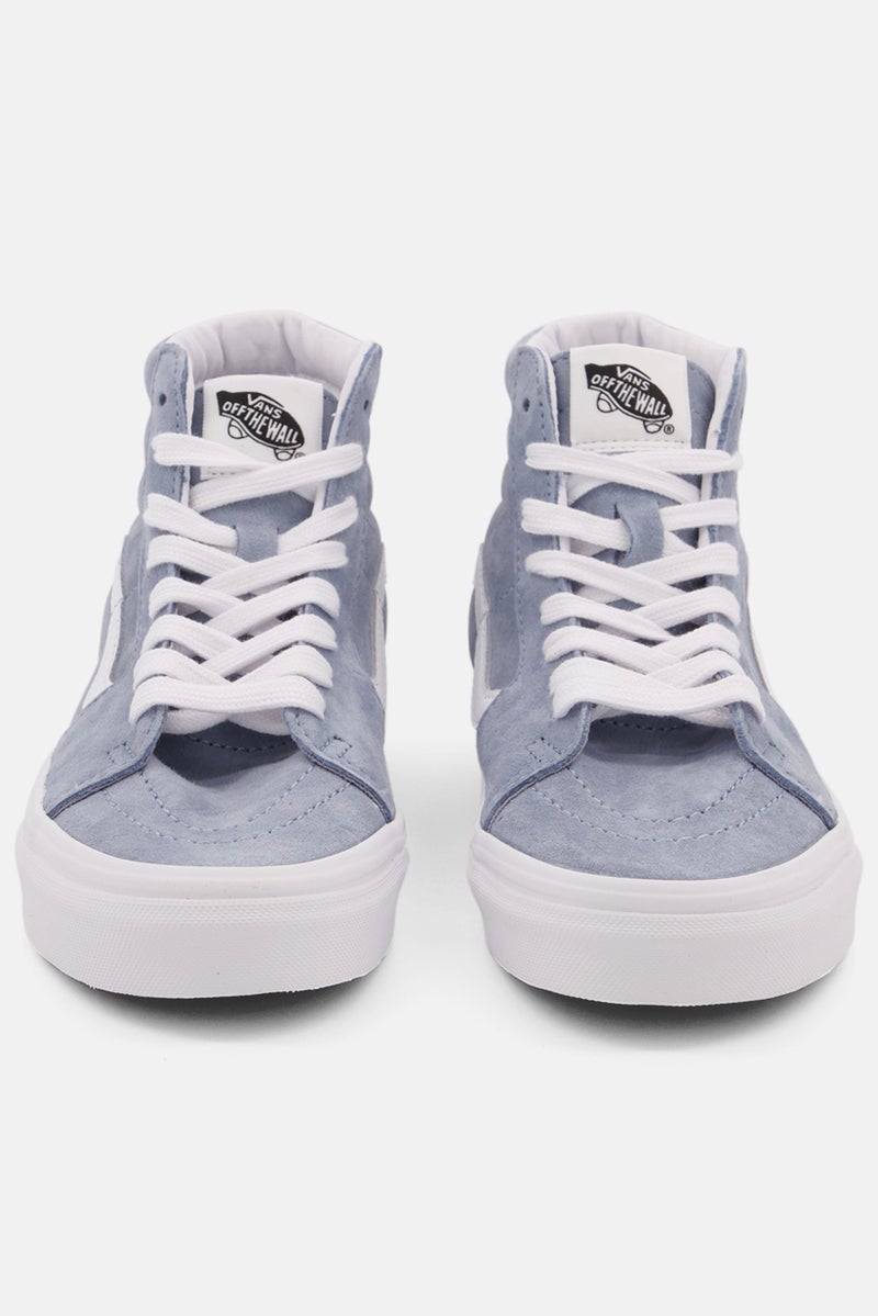VANS أحذية نسائية SK8-Hi مزودة بأربطة وكعب عالٍ، زرقاء - Image 4